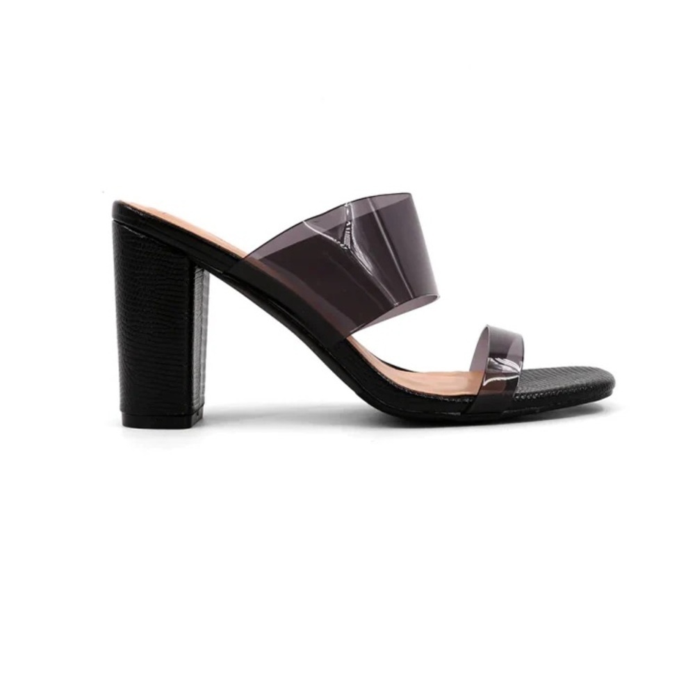 Women’s SHUSHOP Gabrielle black heeled sandals- Size 7.5